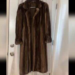 Vintage Mahogany Brown Fur Coat
